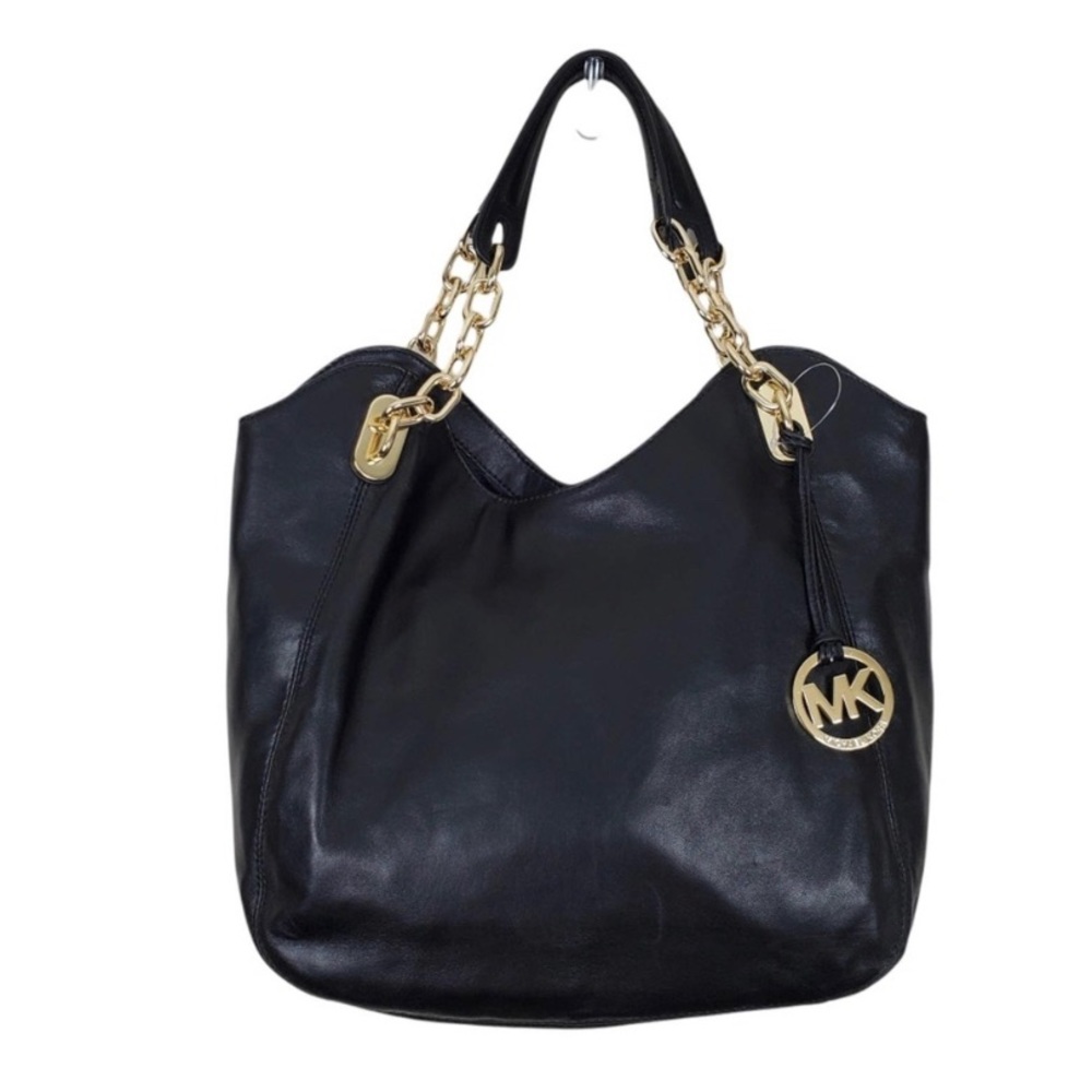 New Michael Kors Black Leather Bag